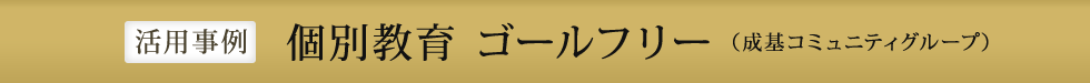 個別教育 ゴールフリー(成基コミュニティグループ)